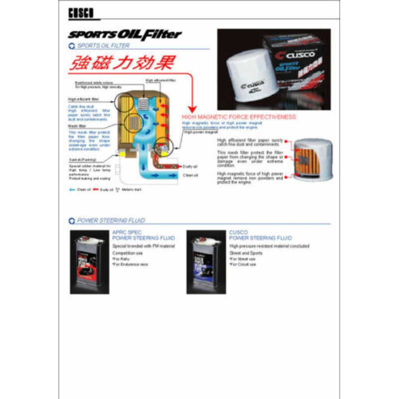 new cusco SPORTS magnetic oil filter - ALL FIT SUZUKI CARS STREET/TRACK/RACE