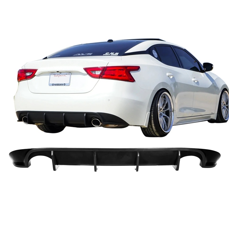 2016-2018 Nissan Maxima Rear Diffuser [Matte Black] - KB12818MB