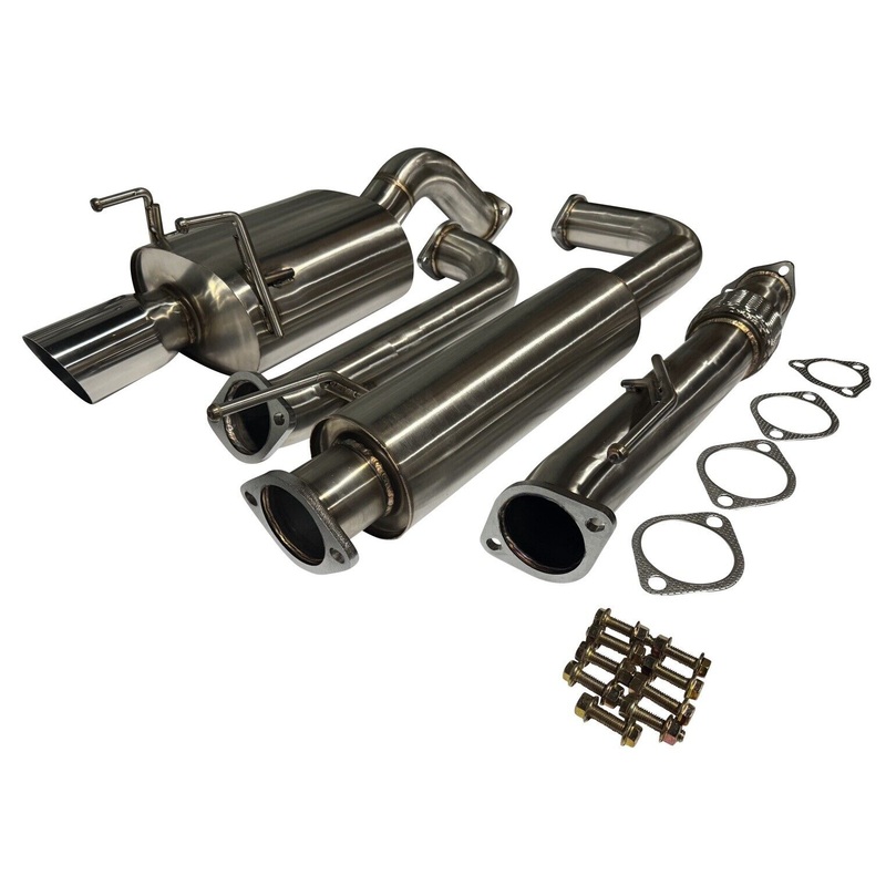 2.5 Stainless Steel Catback Exhaust Muffler For Honda Civic EK EK9 Hatch 63mm