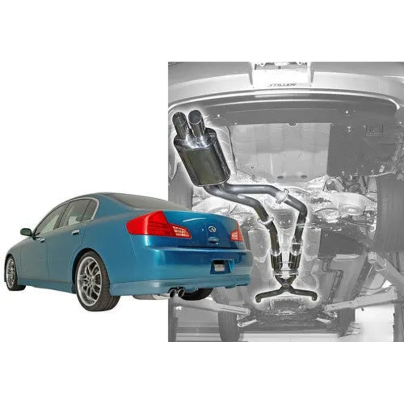 2003-2006 Infiniti G35 Sedan [Gen 2] Stainless Steel Cat-Back Exhaust System - 504370