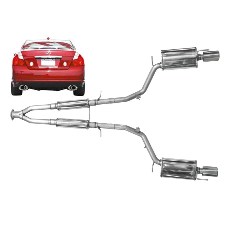 2006-2010 Infiniti M35 Stainless Steel Near Cat-Back Exhaust System - 504435