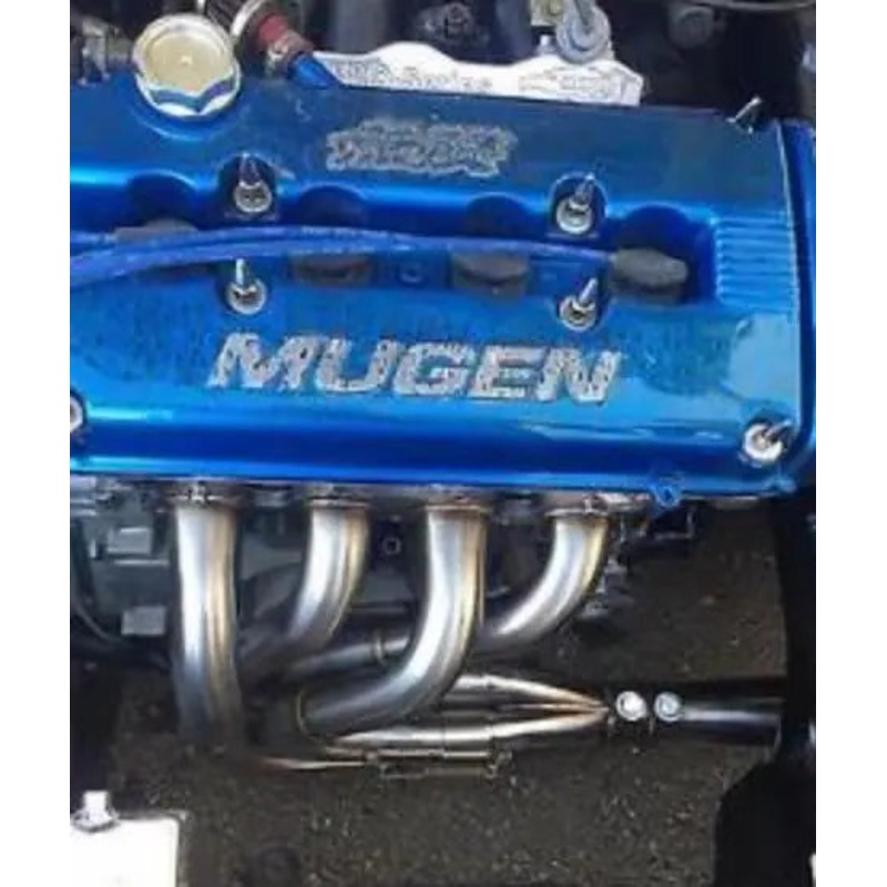 B Series Megaphone Race Header Side Fender Exit B18 B18 B18B B18C1 B18C 4-1 Collector