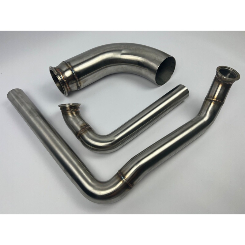 K Series Hood Exit Up Pipe & Dump Tube for Top Mount Turbo Manifold 304 SS Kit