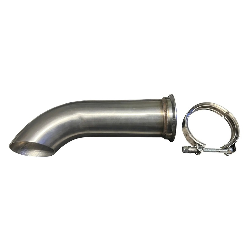 Turn Down Dolphin Muffler Stainless Steel Universal 3" Pipe Catback V Band