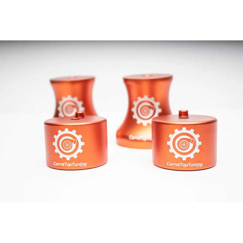 E36 E46 Z3 Z4 Solid Billet Aluminum Motor and Transmission Mount Kit - ORANGE V3
