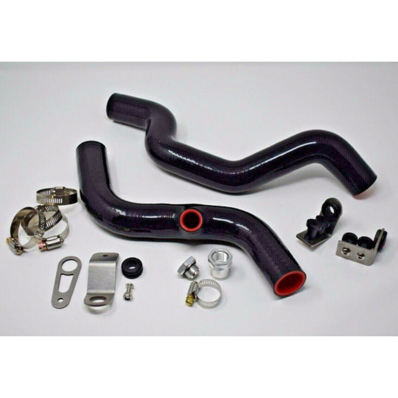 K- Swap Driver Side Radiator Hose Kit W/ Brackets Fan Hose Bung K20 EG EK DC2
