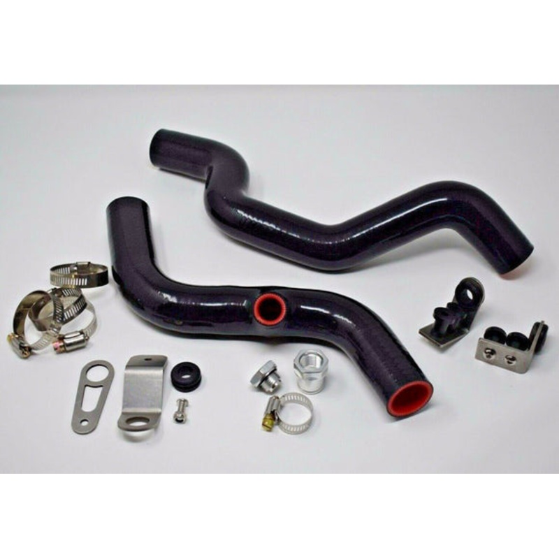 K- Swap Driver Side Radiator Hose Kit W/ Brackets Fan Hose Bung K24 EG EK DC2