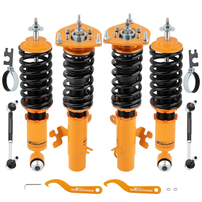 4pcs Coilovers Kits MINI Clubman R55 / R55 LCI /Cooper/Clubman 20072014 Adj. Damper Shock Absorbers lowering kit