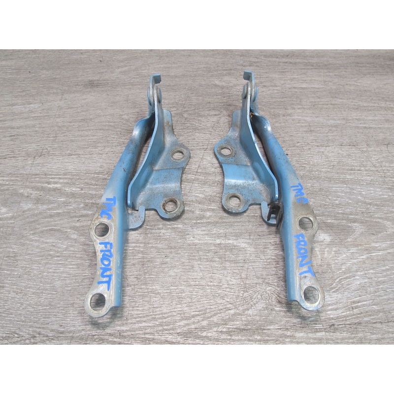 00-05 Toyota MR2 Spyder Set of 2 Left & Right Front Hood Frunk Hinge Blue OEM