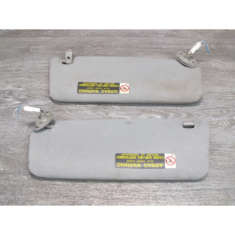 01-05 Lexus GS300 GS430 Set of 2 Front Left & Right Sun Visor Shade Gray OEM
