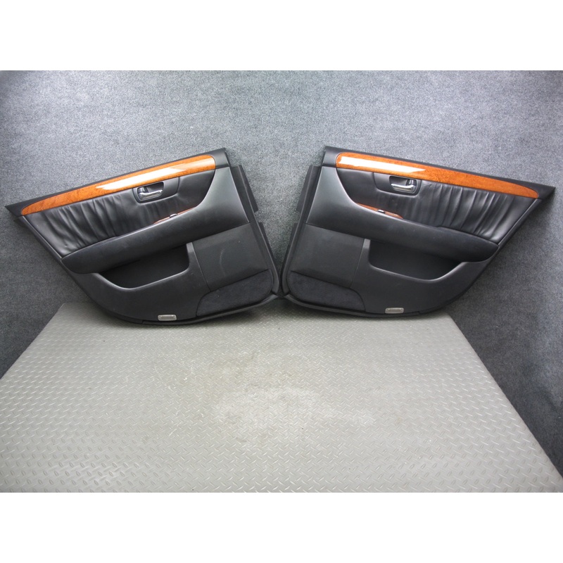 01-03 Lexus UCF30 LS430 Set of 2 Rear Door Interior Trim Cover Panel Black OEM