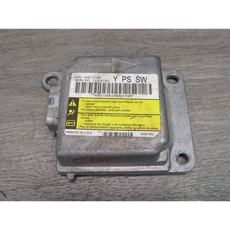 01-04 CHEVROLET CORVETTE C5  SRS AIRBAG CONTROL MODULE UNIT 10310158 OEM