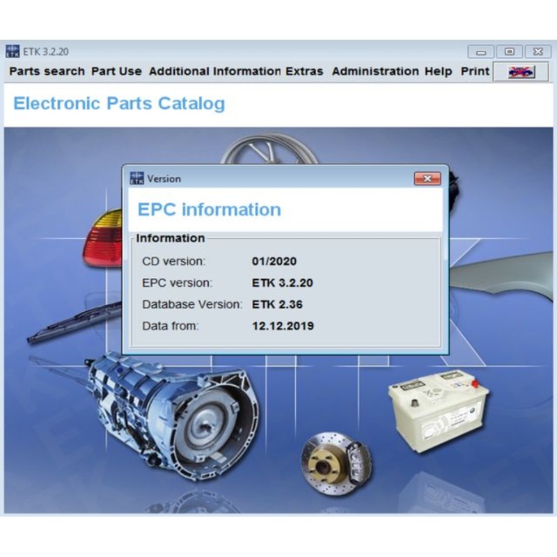 BMW, Mini ,Rolls Royce ETK [2020] Parts Catalog