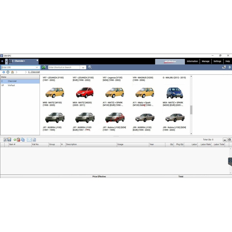 Chevrolet Korea, GM Daewoo EPC [2022] Parts Catalog