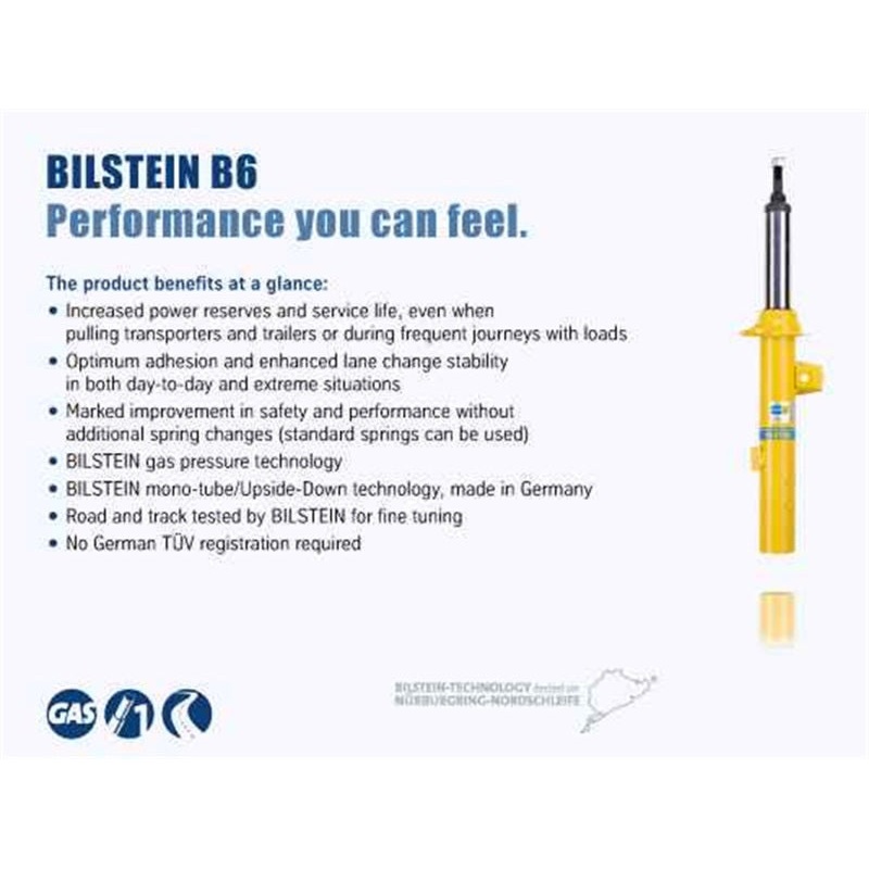 Bilstein B6 09-13 Subaru Forester Front Right Twintube Strut Assembly