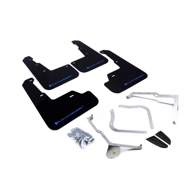 Rally Armor 15-21 Subaru WRX/STI Black UR Mud Flap w/Blue Logo