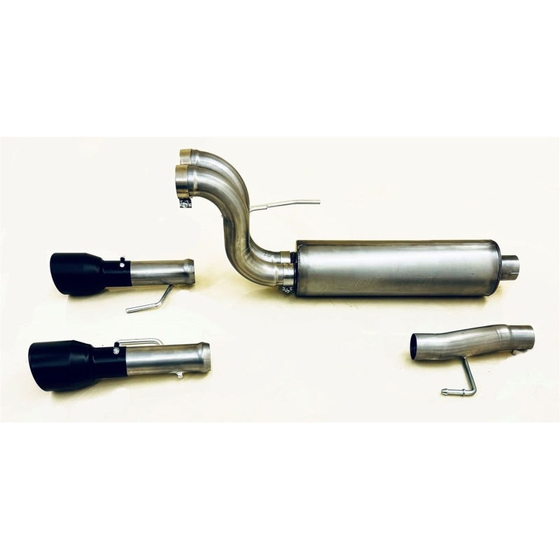 Gibson 2024 Ford F150 5.0L Black Elite Stainless Steel Split Rear Exhaust