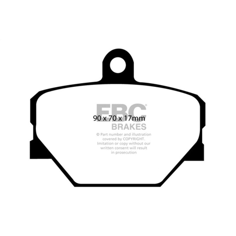 EBC 08+ Smart Fortwo 1.0 Greenstuff Front Brake Pads