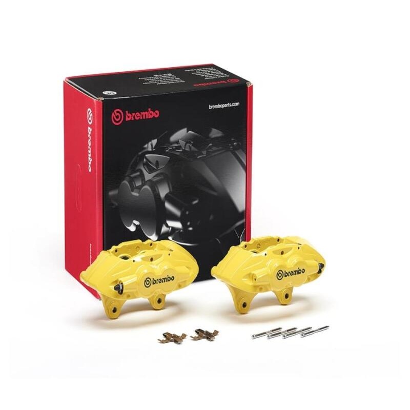 Brembo OE 16-21 BMW M2/15-18 M3/15-20 M4 Hydraulic Front X-Style Brake Calipers - Yellow