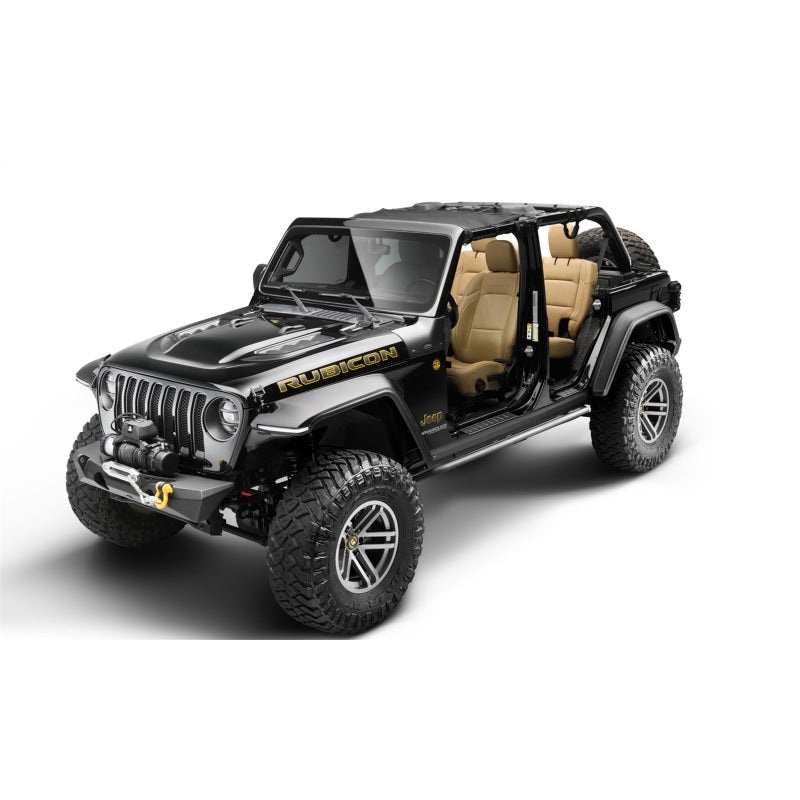 Bushwacker Jeep Wrangler JL Trail Armor Rocker Panel and Sill Plate Cover- Black