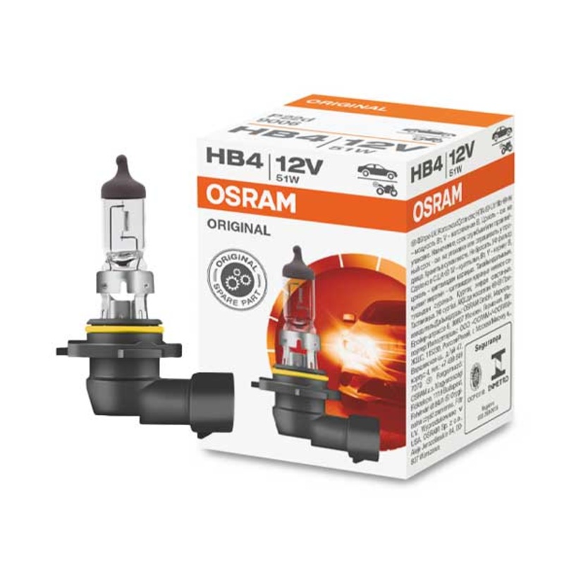 OSRAM ORIGINAL BULB HB4 Halogen, 12V 51W Spotlight 9006
