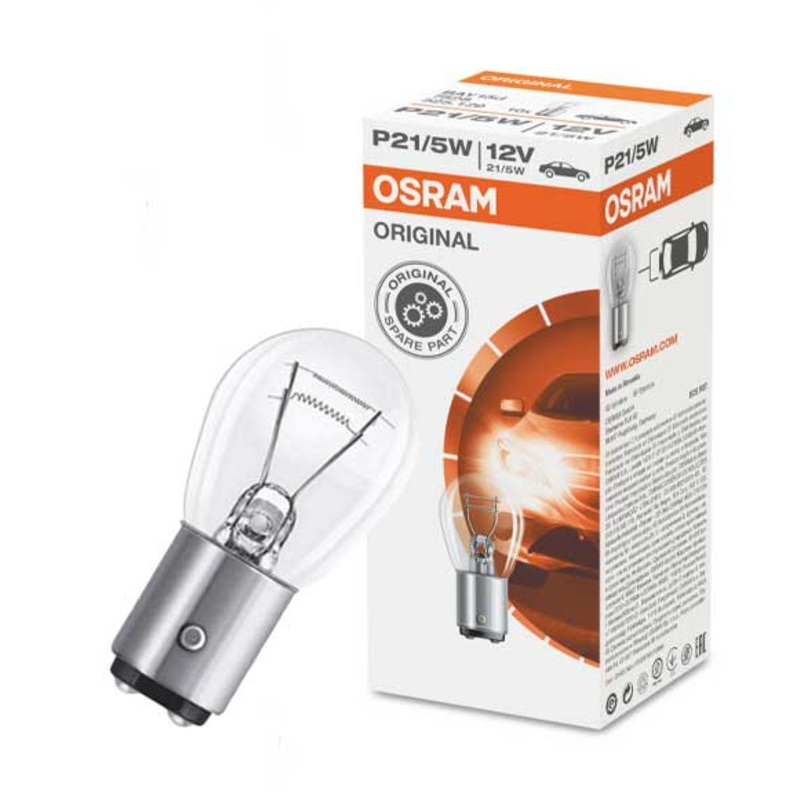 OSRAM ORIGINAL BULB P21/5W STOP LIGHT BULB 12V 21/5W Indicator 2PIN 7528