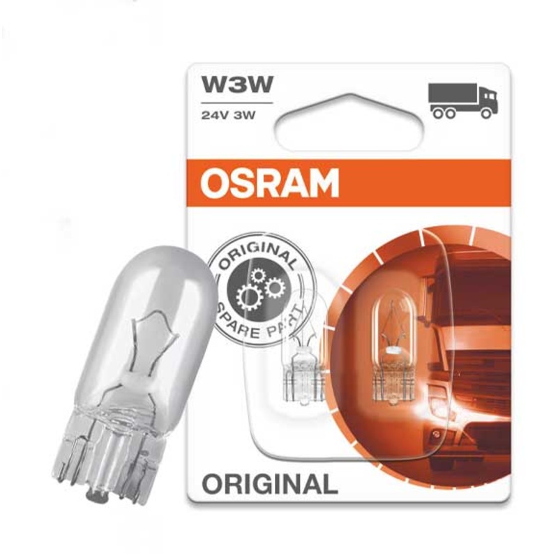 OSRAM ORIGINAL BULB W3W 24V 3W, Interior Light 2841